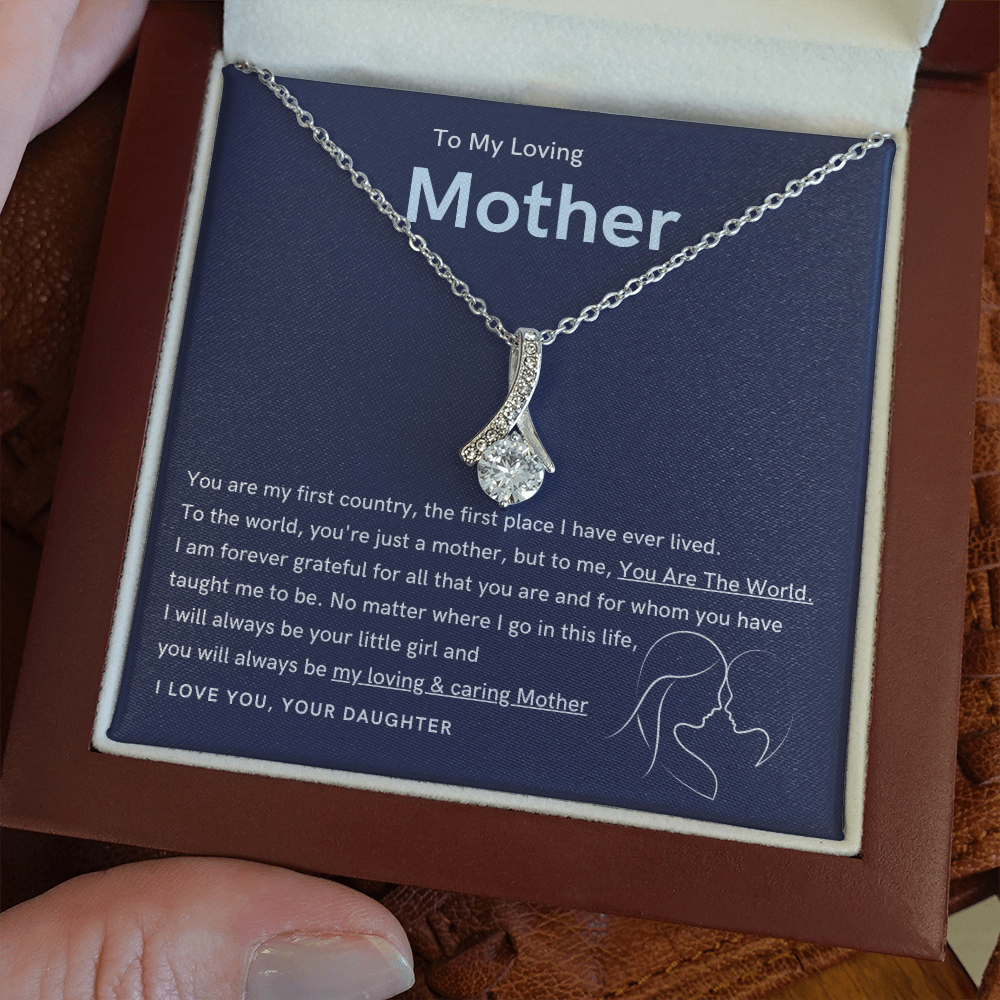 To My Loving Mother - You are the world to me (Limited Time Offer) - Alluring Beauty Necklace