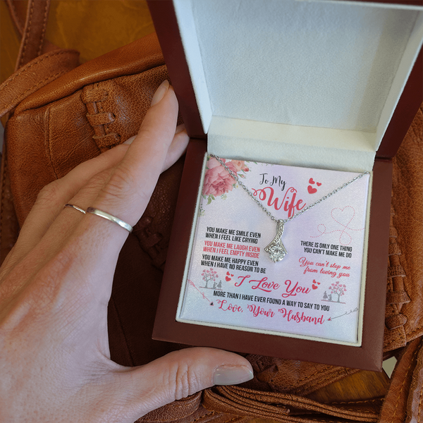 To My Wife - You Make Me Smile (Limited Time Offer) - Alluring Beauty Necklace