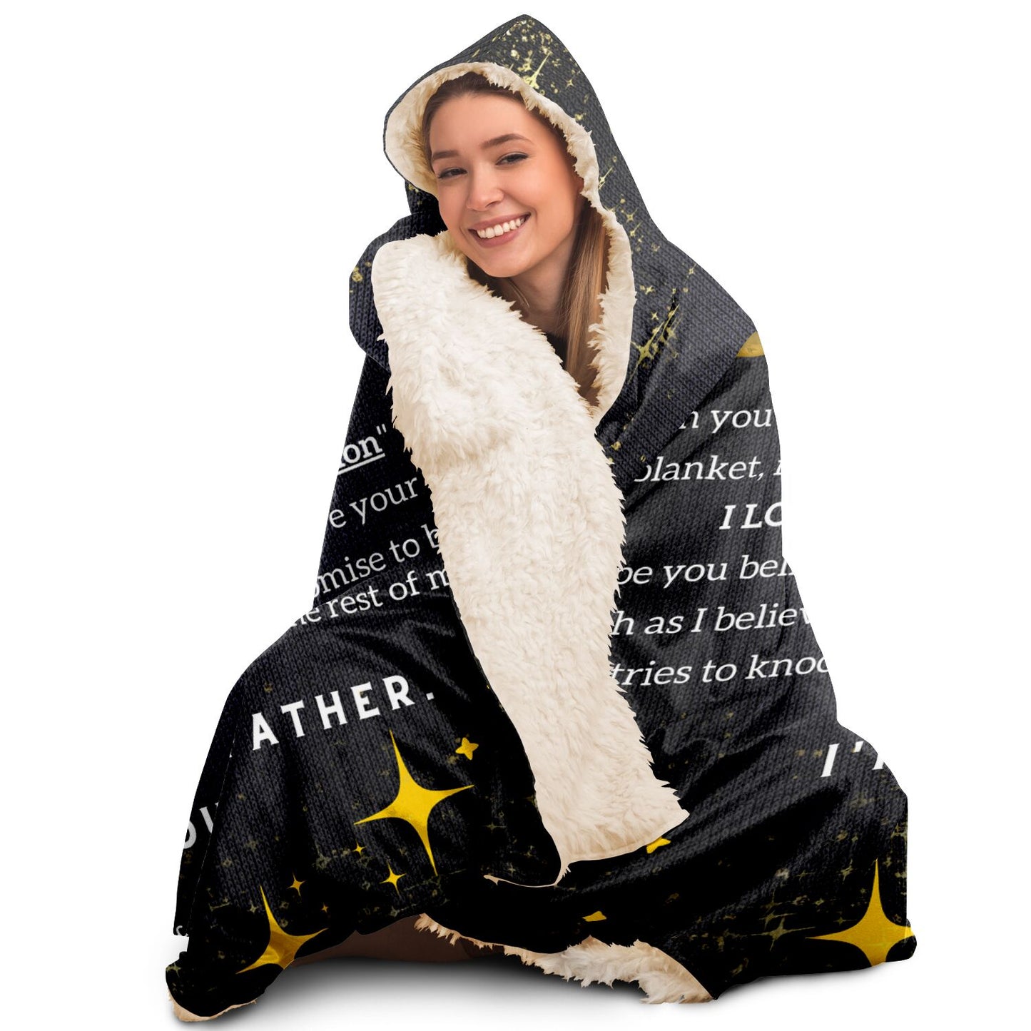 (Premium Sherpa Hooded Blanket) To My Daughter - I'm Proud To Be Your Father