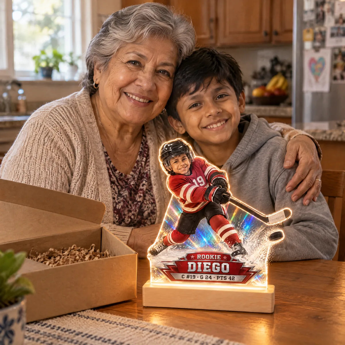The grandkid on the shelf