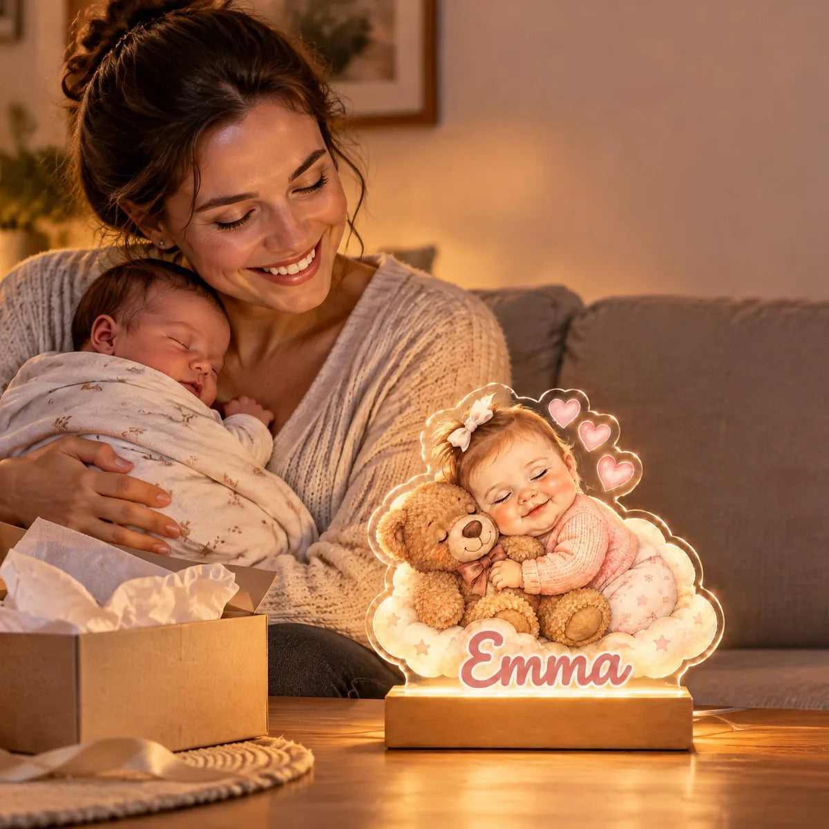 Her first nights with her baby