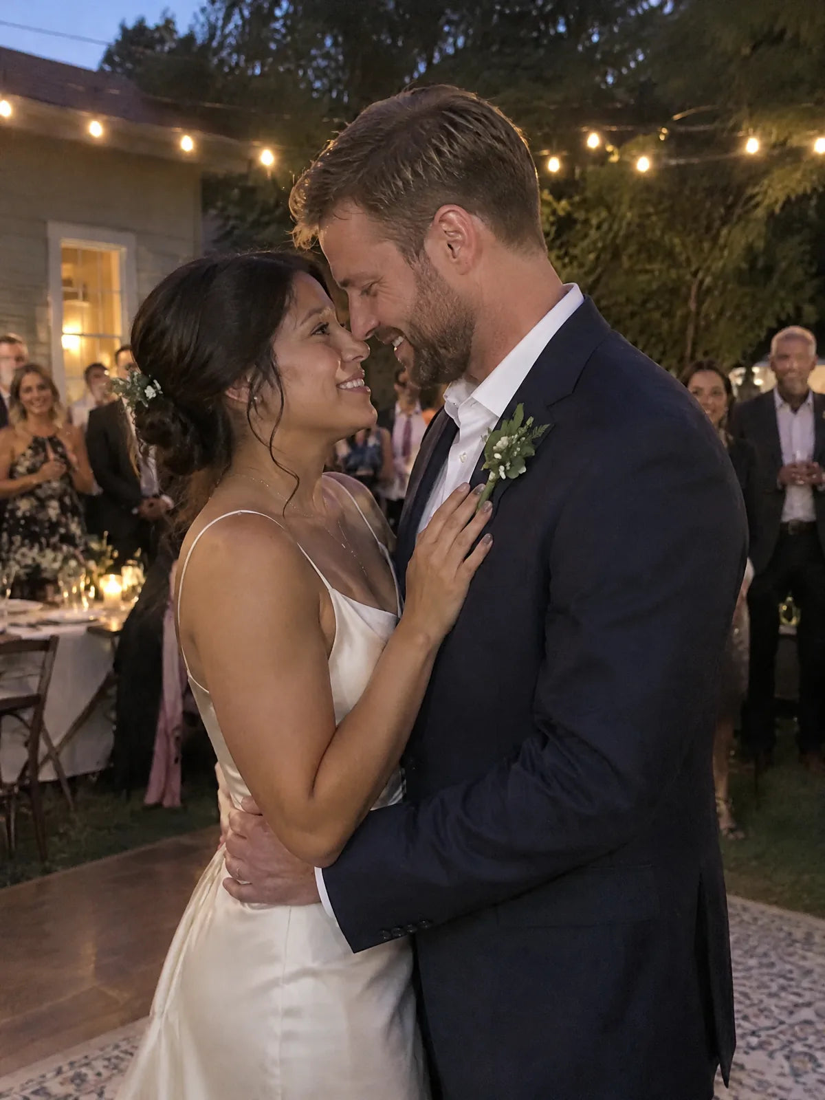 Example: a wedding photo of a couple, both faces clear